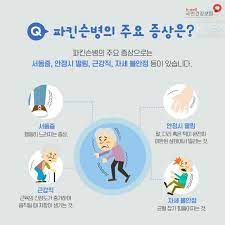 간호학 파킨슨병 도파민결핍원인 대표증상 약물수술치료 합병증예후 진단검사 가족환자교육 간호과정중재