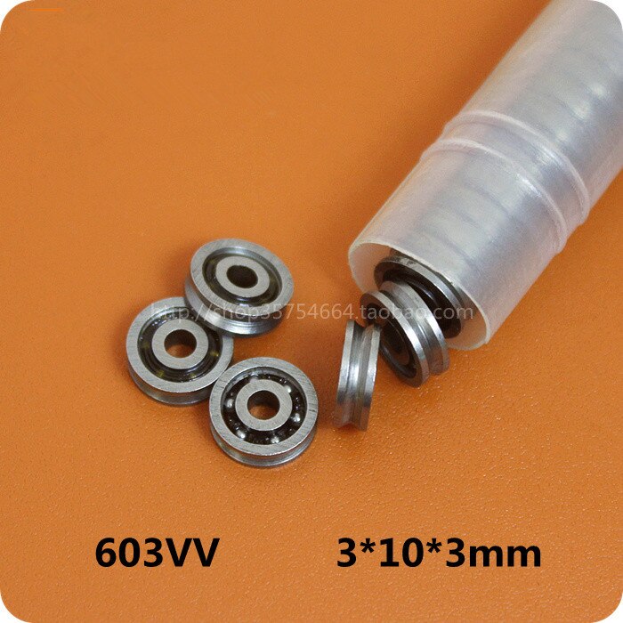 가성비 좋은 Fixmee 10pcs HCS 미니 3x10x3mm 깊은 V 그루브 도르래 휠 롤러 603VV 볼 베어링 ··· 가성비 좋은 Fixmee 10pcs HCS 미니 3x10x3mm 깊은 V 그루브 도르래 휠 롤러 603VV 볼 베어링 ···
