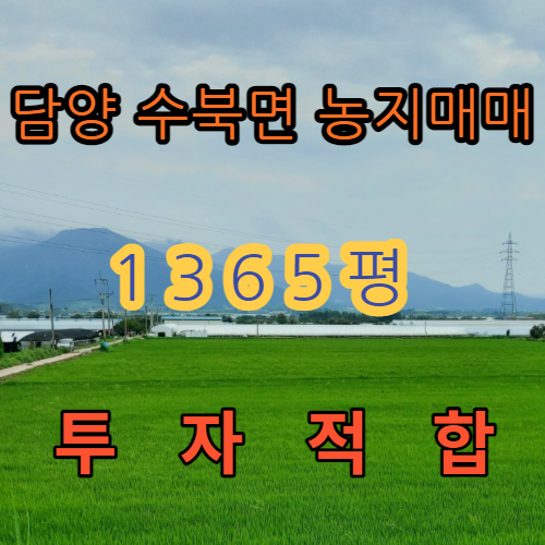  토지매매 담양부동산 농지매매
