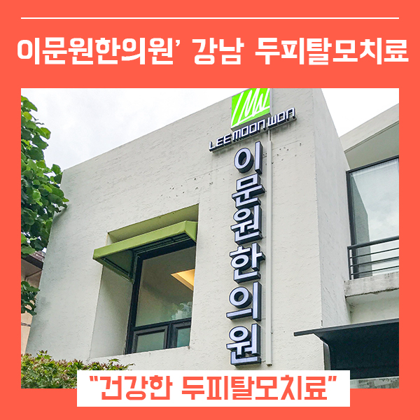  강남탈모한의원 탈모 완치를 위한 필수코스 (feat. 이문원 한의원 )