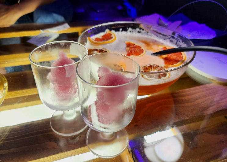  곰돌이얼음 칵테일 밤샷!< 상수술집, 상수칵테일맛집, 조용한술집 >