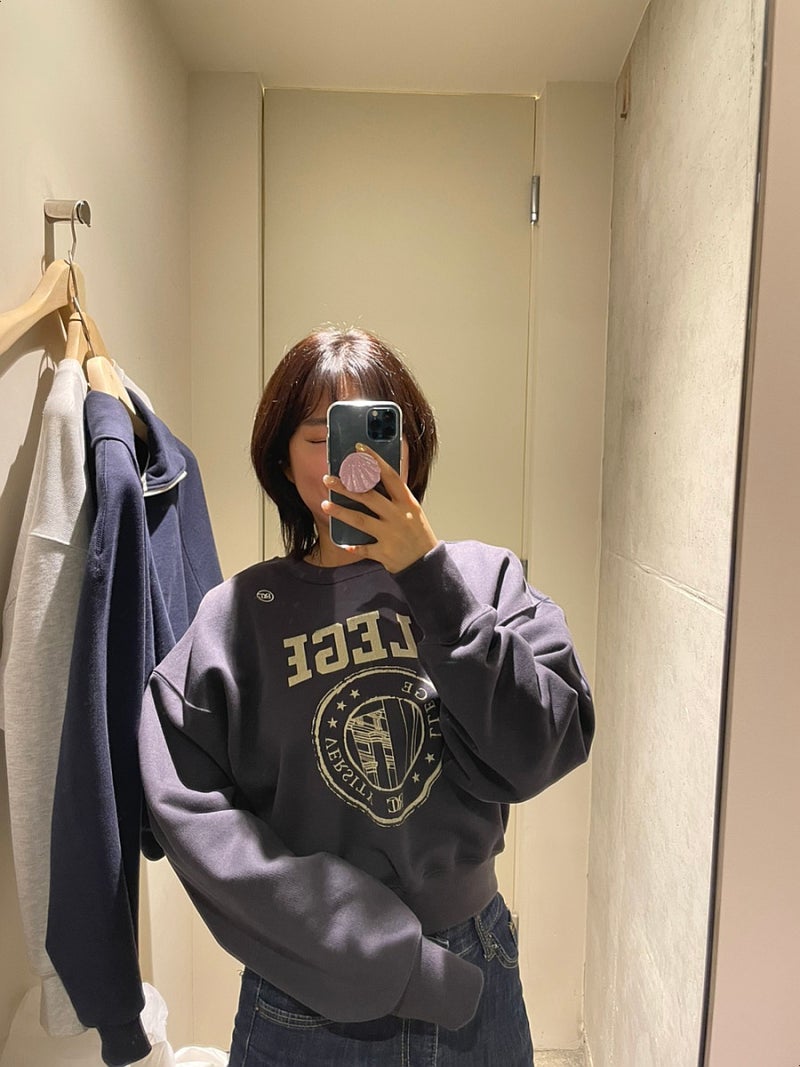 [RECTO] 렉토 LLEGE LOGO SWEATSHIRT 로고 맨투맨 후기(+집업 착샷) / 한남플래그십스토어
