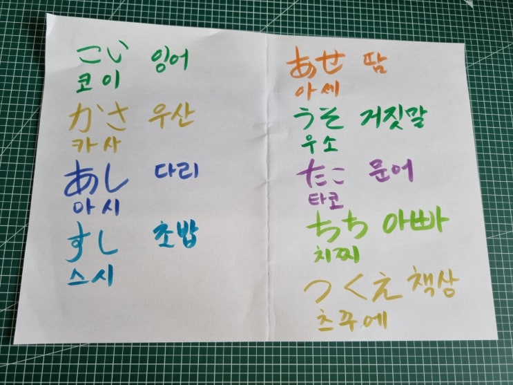  일본어 공부하기 3번째, 단어공부하기