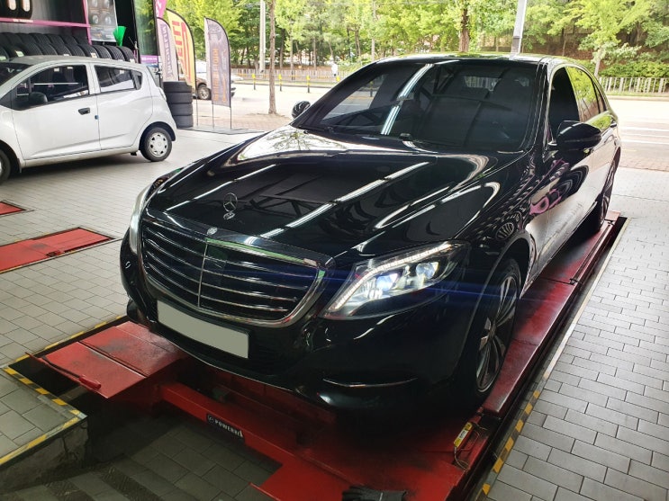  벤츠 S클래스 19인치 콘티넨탈 타이어 교체