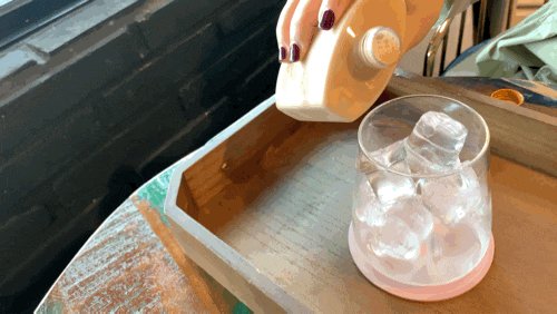 제주 금능감성카페 [카페전학생] 이국적인 테라스에서 즐기는 제주바나나푸딩