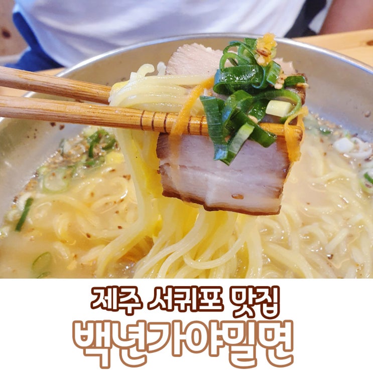 제주도 서귀포 고기국수 맛집 제주 백년가야밀면 꿀맛