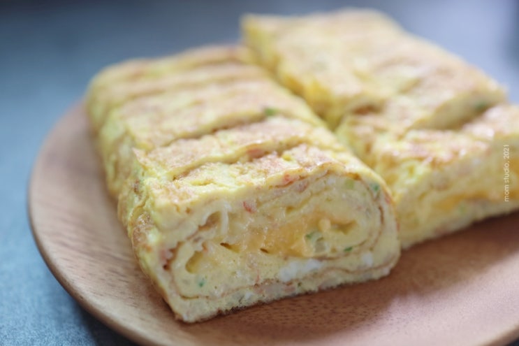 아이 반찬으로 간단요리, 치즈 계란말이 만드는법