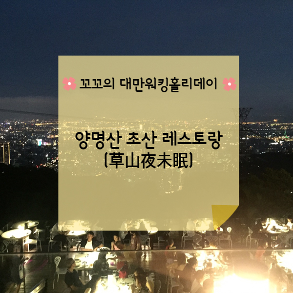  [대만워홀] 양명산 초산레스토랑(草山夜未眠)