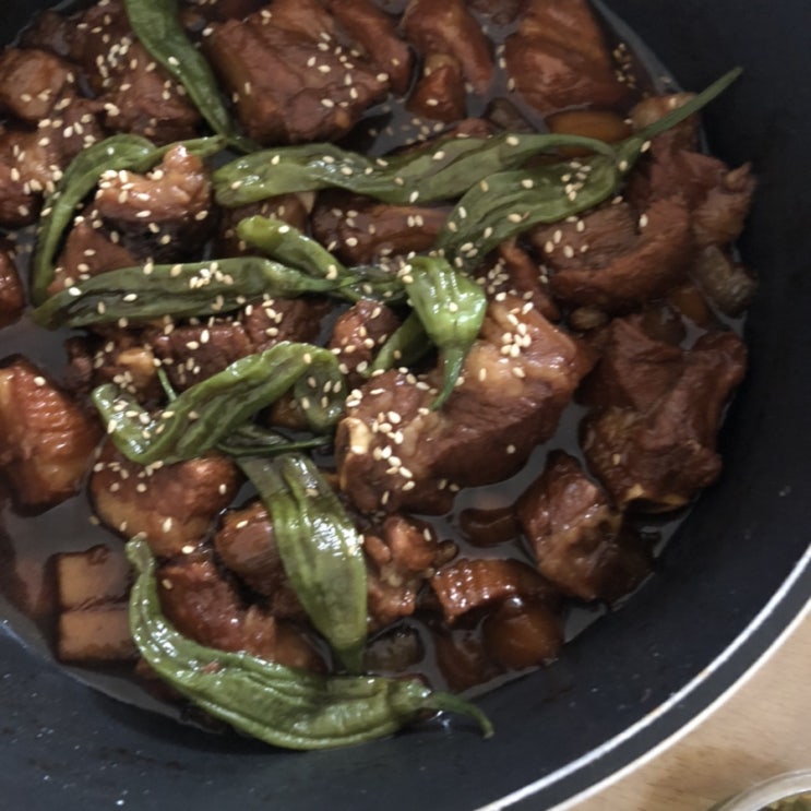  홈쿡:) 청정원 돼지갈비양념으로 돼지갈비찜했어요