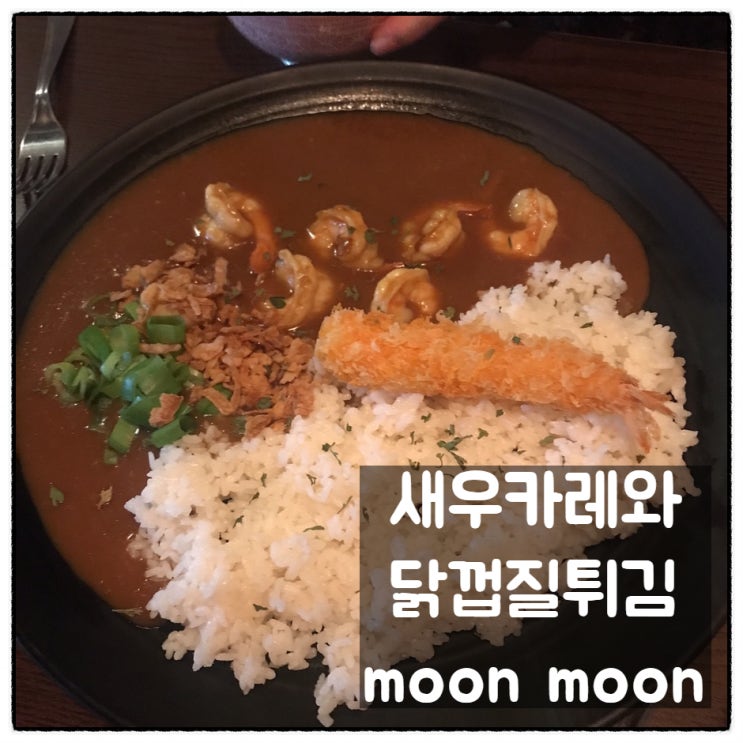 '새우카레'와 '닭껍질튀김' 이 맛있는 용문동 문문(moon moon) 깔끔리뷰