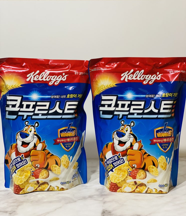  [시리얼리뷰] 농심켈로그 / Kellogg Korea / 시리얼추천::  호랑이 기운! 아침에 콘푸로스트