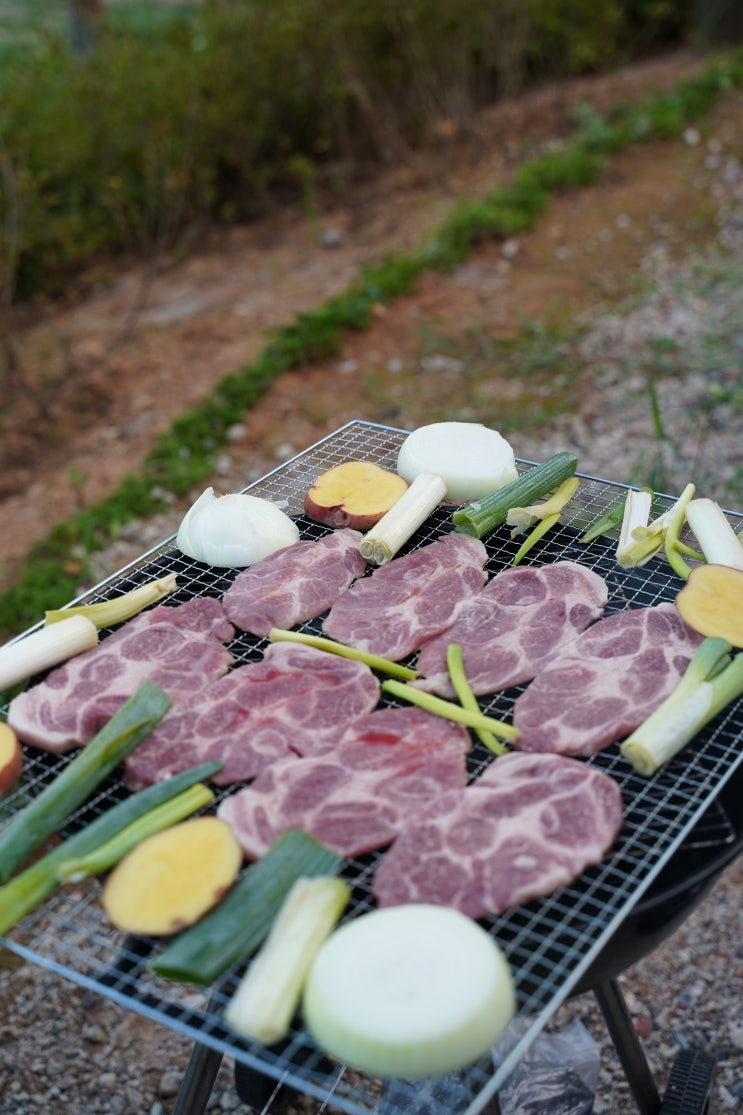 바베큐용 숯불용 고기 신선하게 챙기기