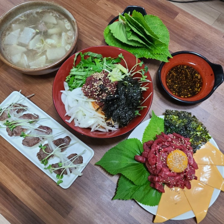  스폐셜 소고기 술상
