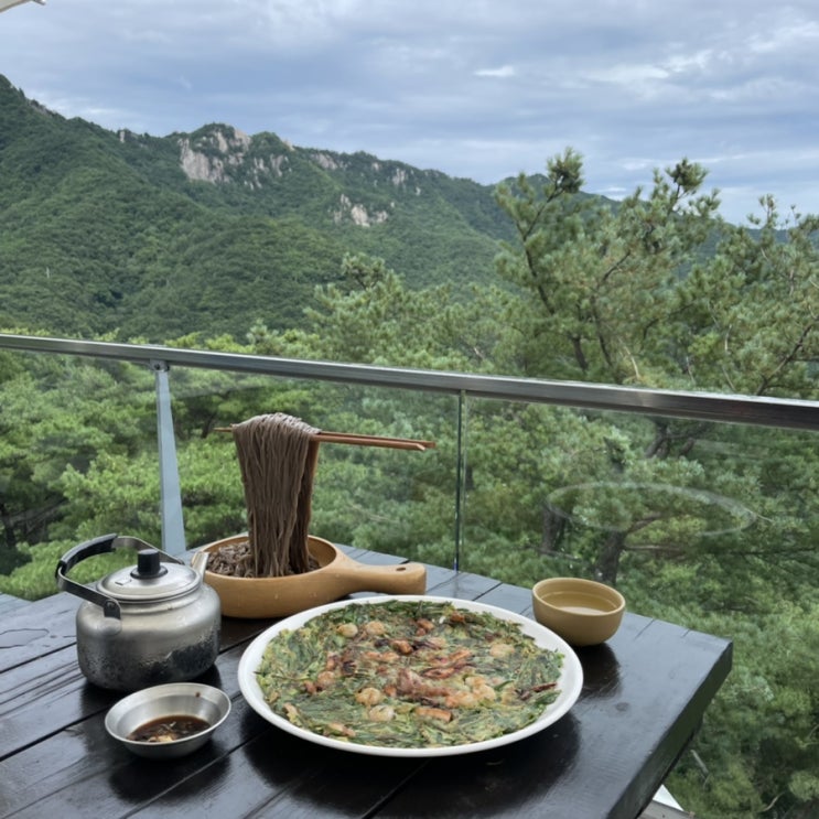 대구 팔공산 맛집 솔마루 플라잉모밀 솔직후기