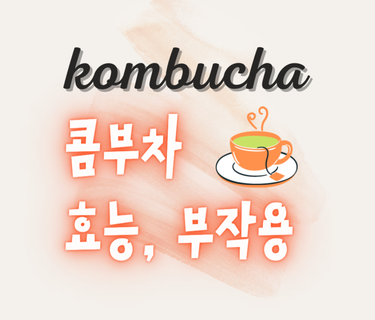  콤부차, 요즘 핫하다면서요?! 효능,부작용 알아봐요!