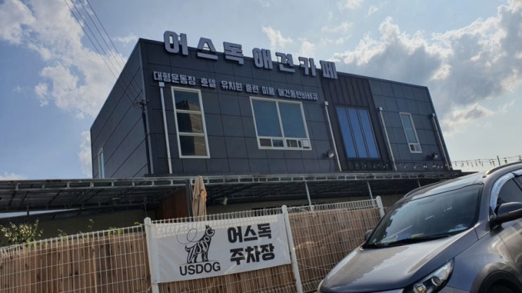  어스독 애견카페! 하얀 애견 카페 다녀왔어요!