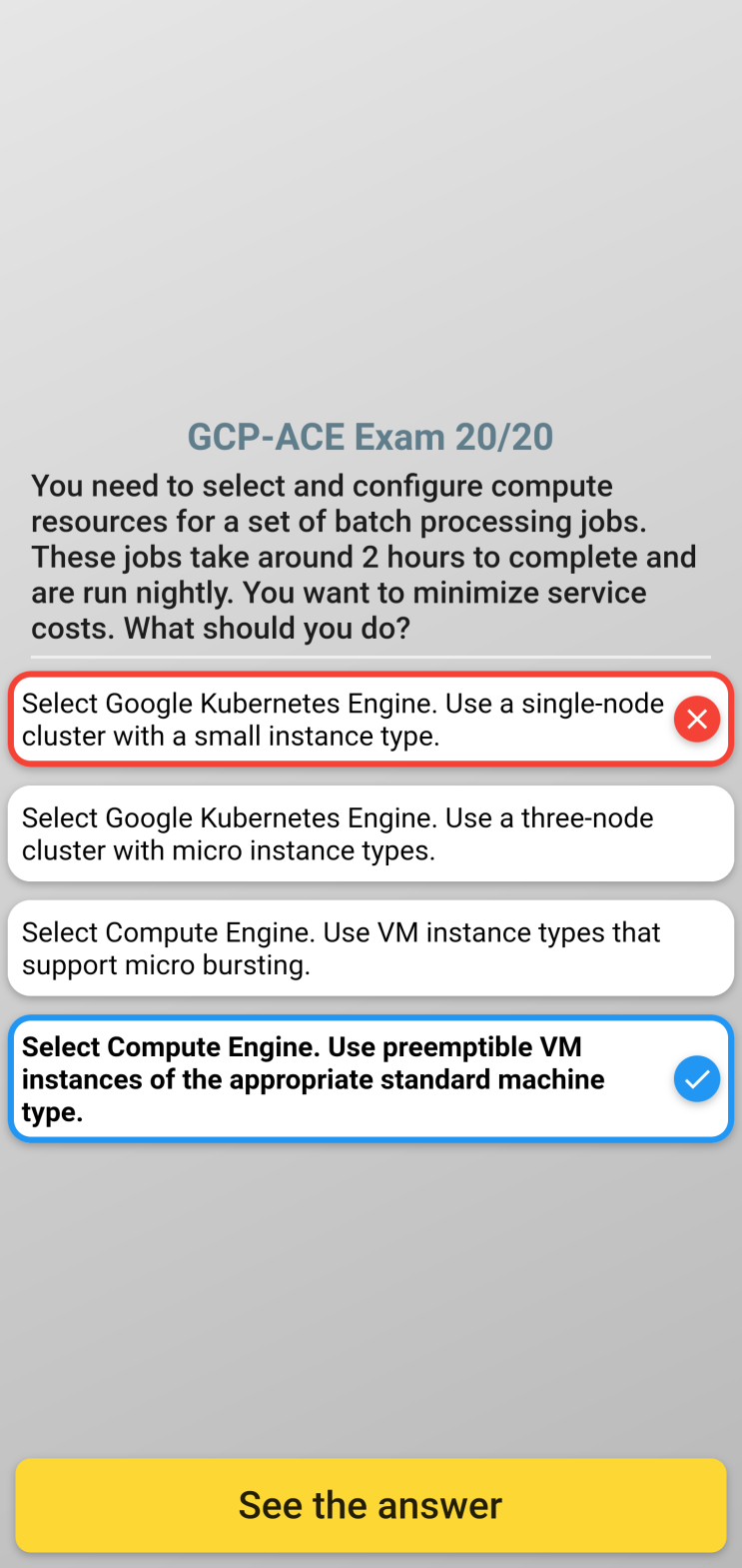 [앱 소개] GCP-ACE 자격증 덤프 문제 풀이 Google Cloud Platform Associate Cloud Engineer - 플러터로 개발한 앱