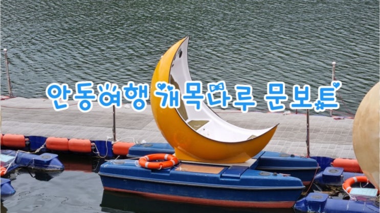  안동여행 개목나루 문보트 아이들과 타기 좋아요