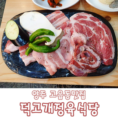 양주 고읍동맛집 덕고개정육식당 싱싱한 고기에 궁합 좋은대파김치