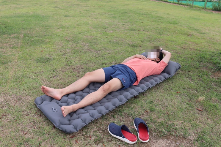  캠핑 에어매트 발펌프로 간단하게 페이데이