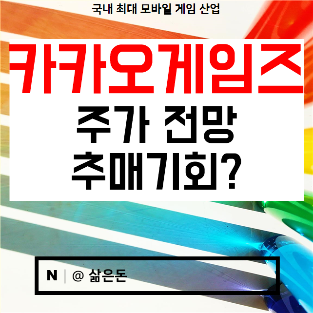  카카오게임즈 주가 전망 ~ 평단가 낮출 기회