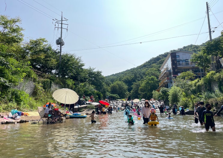  안양예술공원 계곡 주말엔 사람이 정말 많아요
