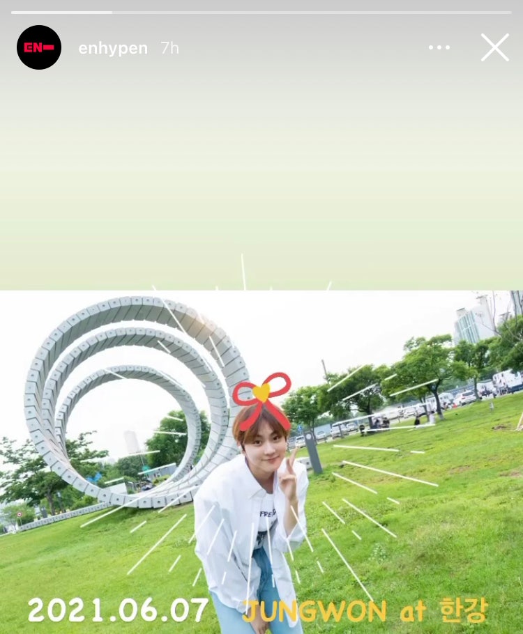 ENHYPEN 禎元 Instagram 限時動態