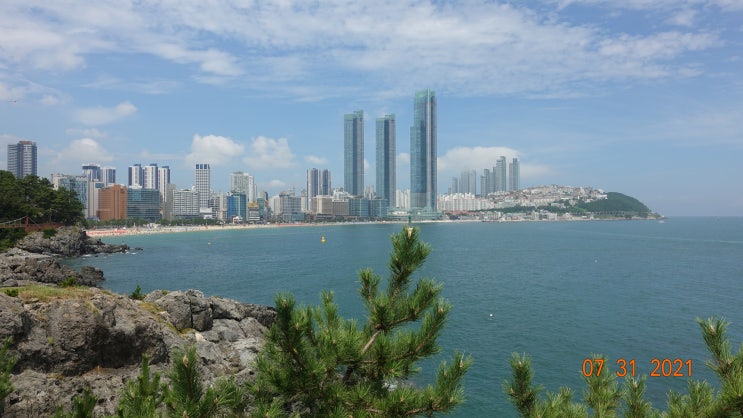  부산 해운대 동백섬 한바퀴돌며