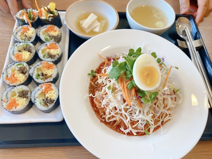  [순천옥리단길맛집] 냉열무국수,진미채김밥, 멸추김밥 맛집 옥리단국수 추천!(๑･̑･̑๑)