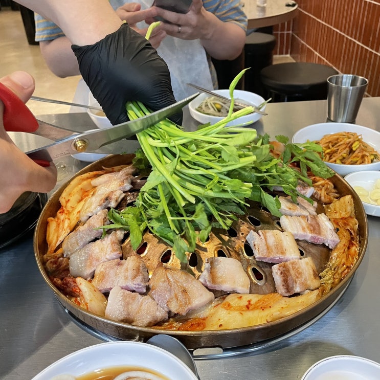  송파사랑방 가락동 맛집 미나리 삼겹살 추천!