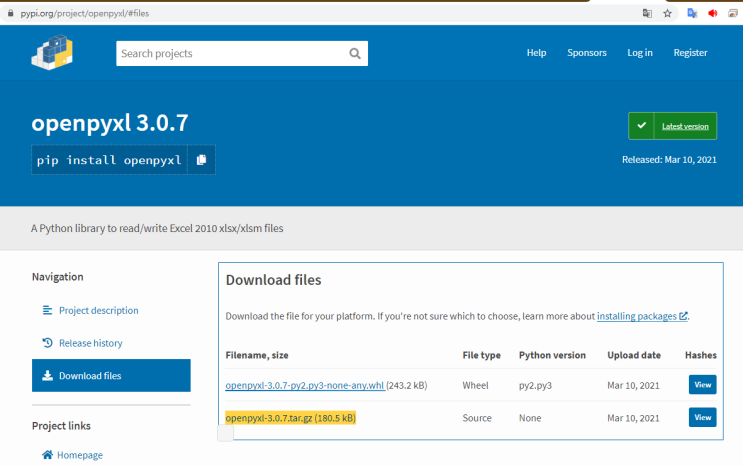  openpyxl windows10 설치. error: can't create or remove files in install directory 에러 조치