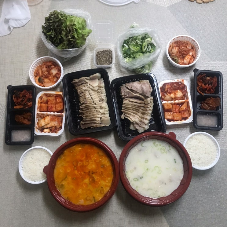 노은동 맛집 가마솥국밥&보쌈 노은점에서 국밥 시켜 먹기!