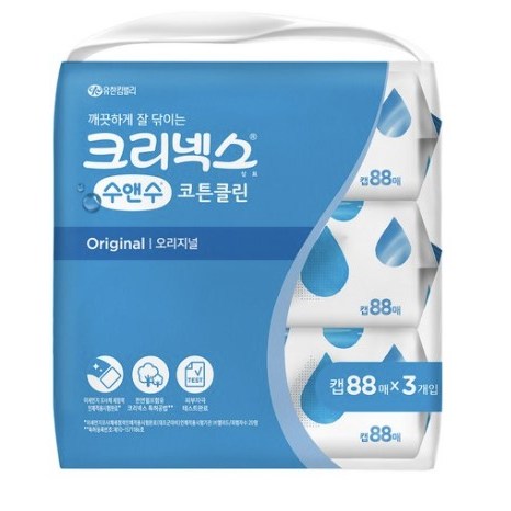 가성비 좋은 크리넥스 수앤수 코튼클린 오리지널 물티슈 캡형, 88매, 30개 좋아요 가성비 좋은 크리넥스 수앤수 코튼클린 오리지널 물티슈 캡형, 88매, 30개 좋아요