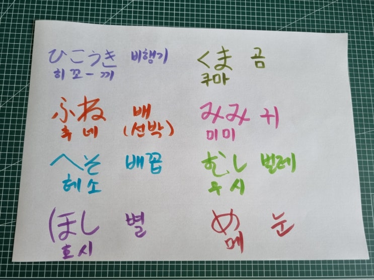  일본어 공부하기 5번째, 단어공부하기