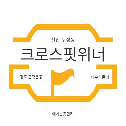 천안 두정동 크로스핏 '크로스핏위너'다이어트 근육키우기 프로젝트!