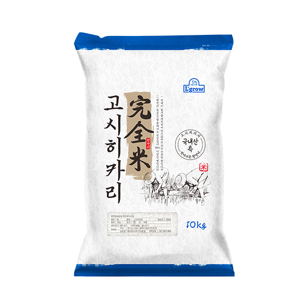 잘나가는 엘그로 씻어나온 완전미 고시히카리 쌀, 10kg, 1개 ··· 잘나가는 엘그로 씻어나온 완전미 고시히카리 쌀, 10kg, 1개 ···