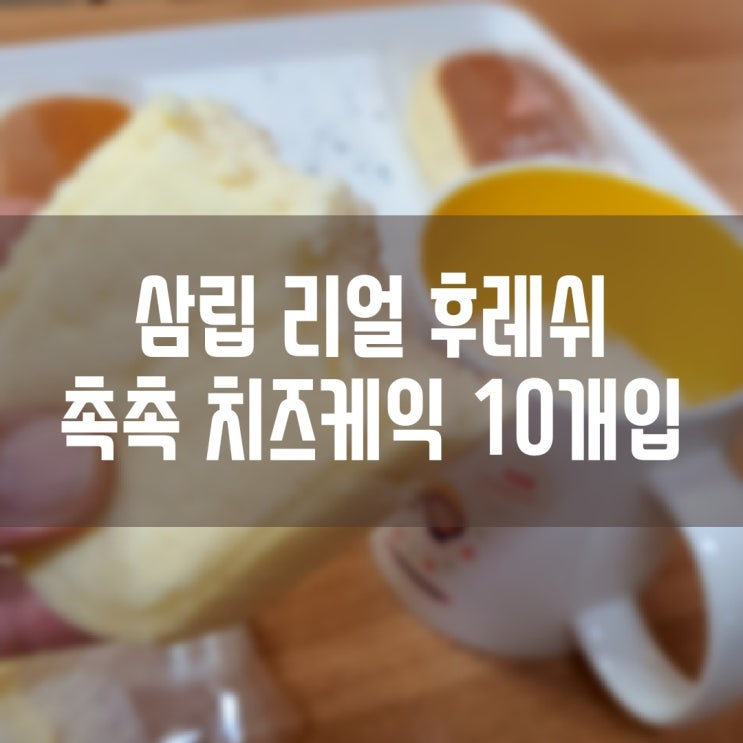 촉촉하고 부드러운 치즈케익!! 삼립 리얼 후레쉬 촉촉 치즈케익 10개입!!