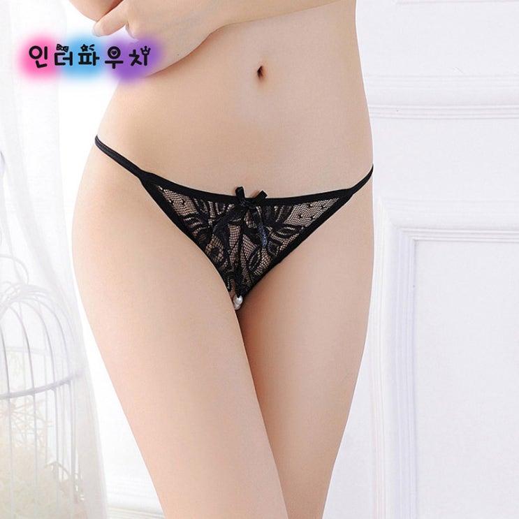  남자가 좋아하는 야한속옷 밑트임팬티 리브진주갈라팬티