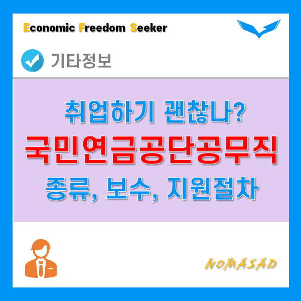 국민연금공단공무직 종류 및 월급, 지원절차 및 방법