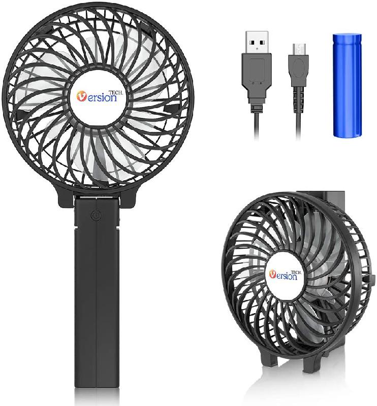가성비 좋은 VersionTECH 비젼테크 미니 휴대용선풍기 USB 배터리 무선 접이식, 단품, Black 좋아요 가성비 좋은 VersionTECH 비젼테크 미니 휴대용선풍기 USB 배터리 무선 접이식, 단품, Black 좋아요