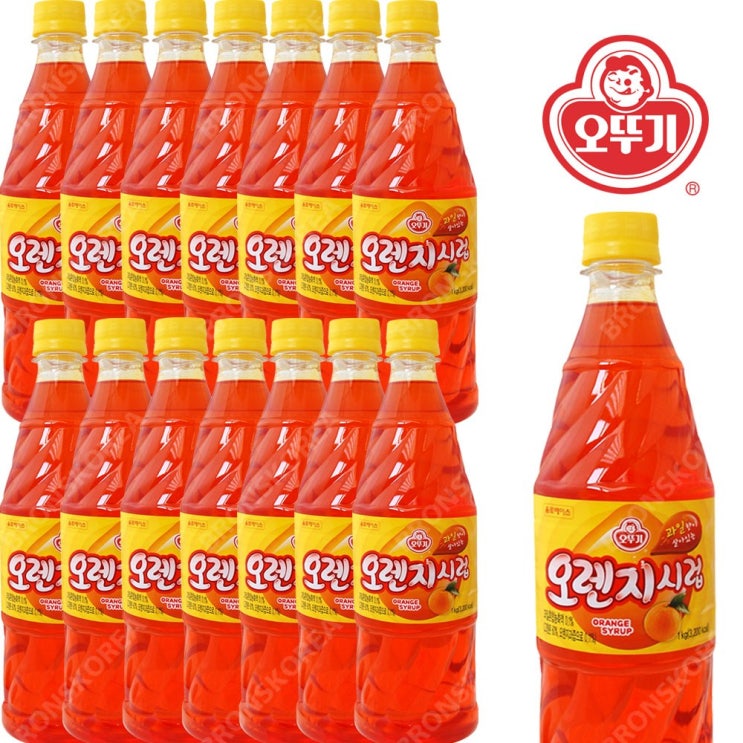 잘나가는 오뚜기 오렌지 슬러시시럽 1kg 1박스(15개) 슬러쉬 원액 음료 좋아요 잘나가는 오뚜기 오렌지 슬러시시럽 1kg 1박스(15개) 슬러쉬 원액 음료 좋아요
