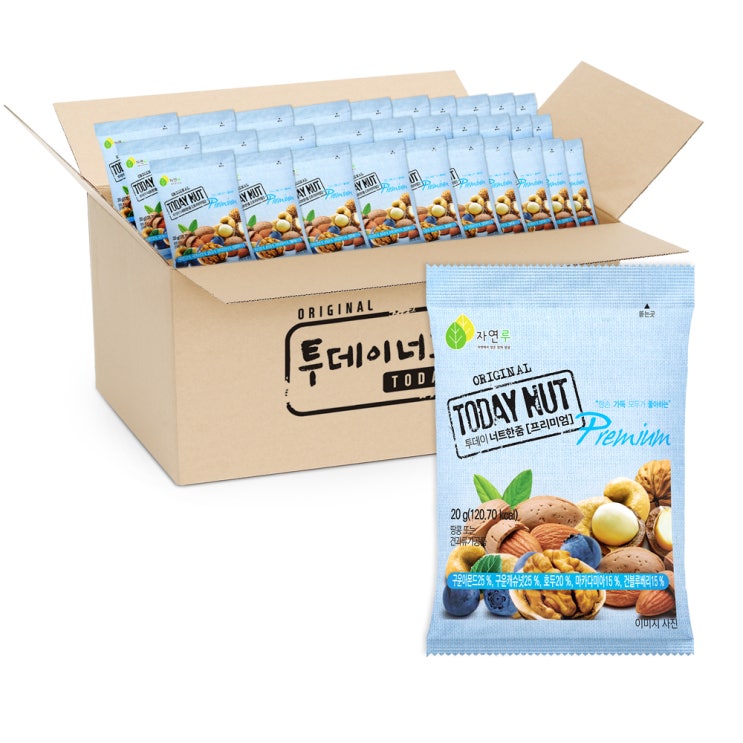 인기있는 투데이넛 너트한줌 프리미엄, 20g, 100개입 ··· 인기있는 투데이넛 너트한줌 프리미엄, 20g, 100개입 ···