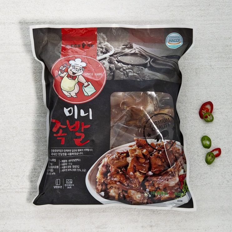 핵가성비 좋은 장충동왕족발 미니족발 수입산, 1kg, 1개 ···