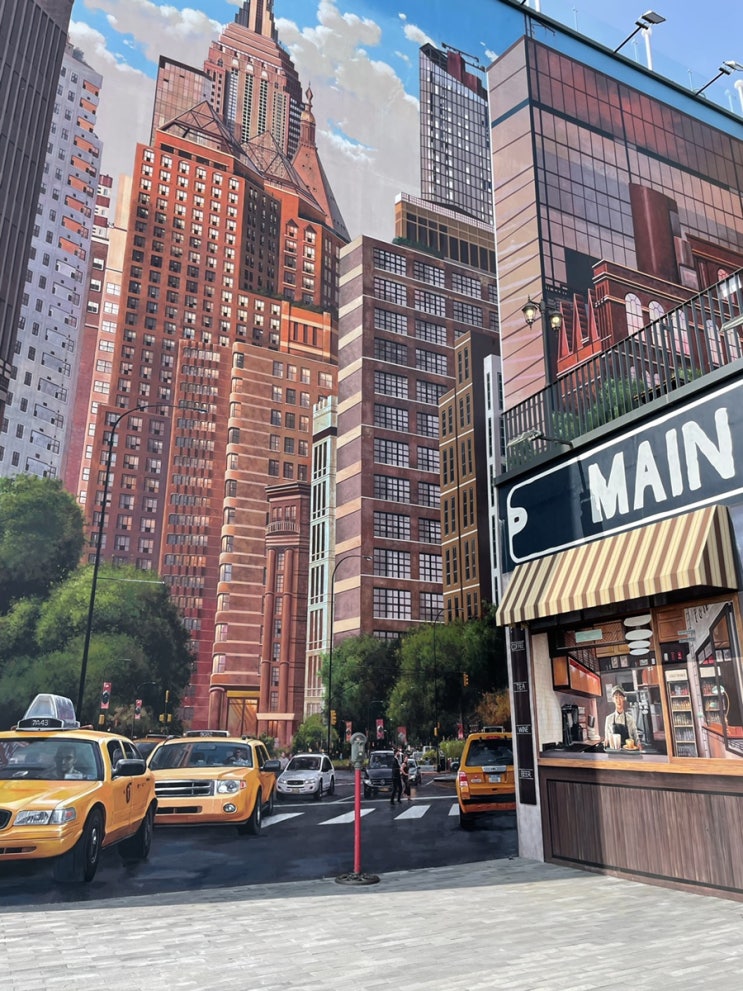 뉴욕 타임스퀘어 컨셉의 브런치카페 &lt;포승 메인스트리트&gt;