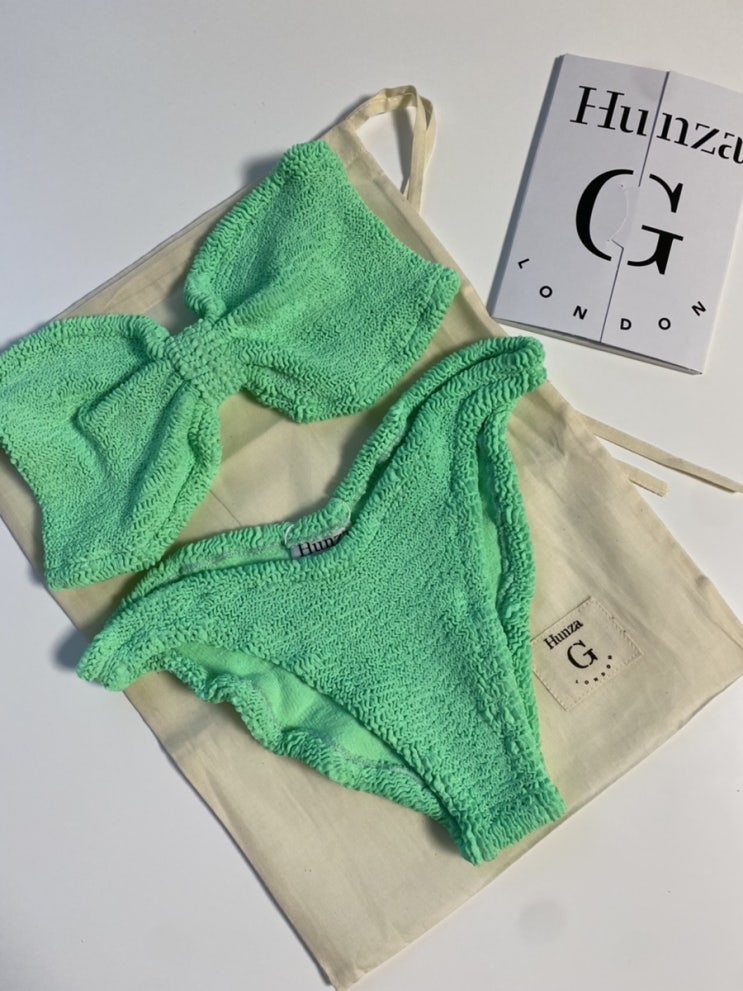  차정원 수영복 훈자지 비키니 공홈 해외 직구 방법  HUNZA G