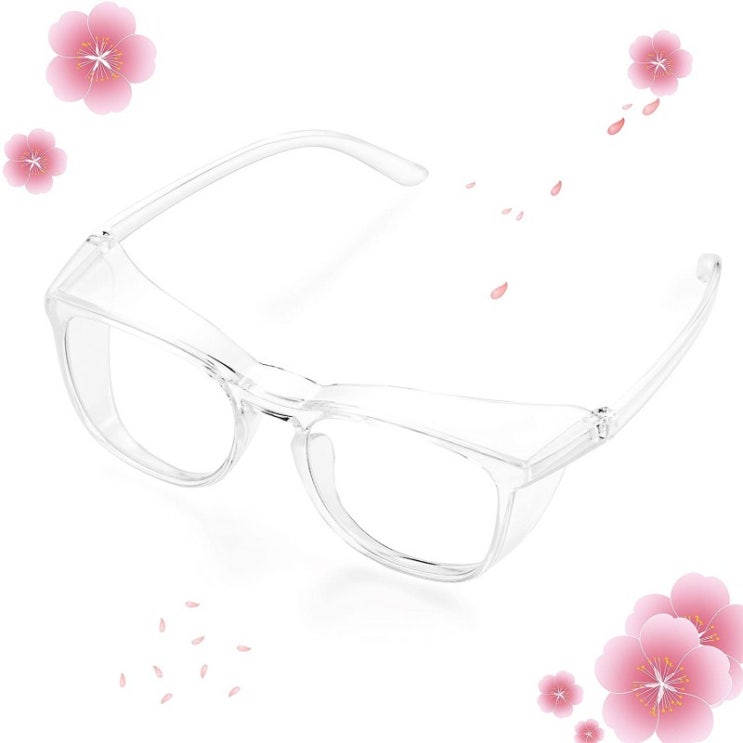 가성비 좋은 OCLERE 안전 안경 스크래치 방지 기능이 있는 보호 안경 보안경 안개 및 꽃가루 방지 렌즈 자외선 차 좋아요