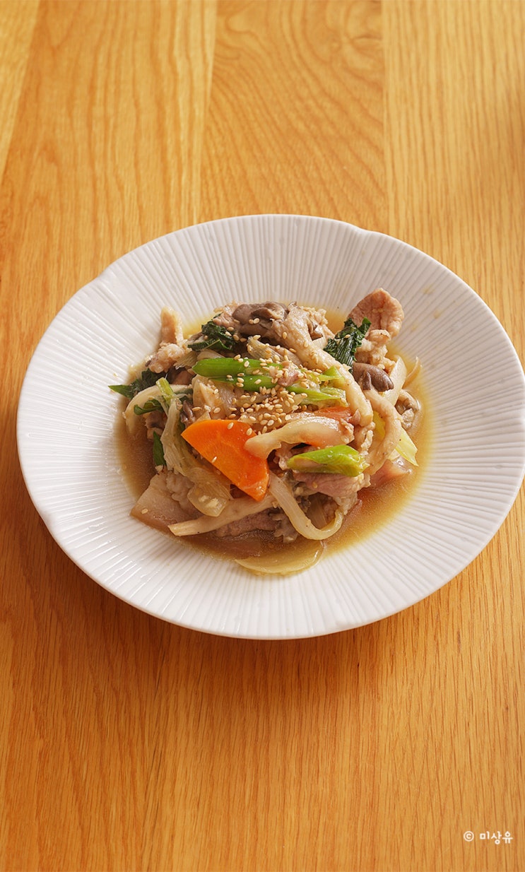  부드러운 맛! 간장 제육볶음 만들기