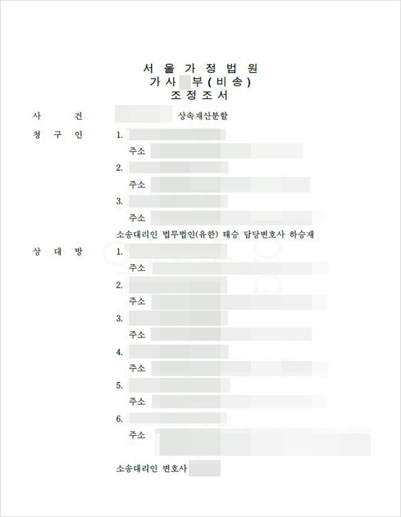  상대방이 증여 받은 재산을 밝혀내어, 상속재산으로 분할 받은 사례