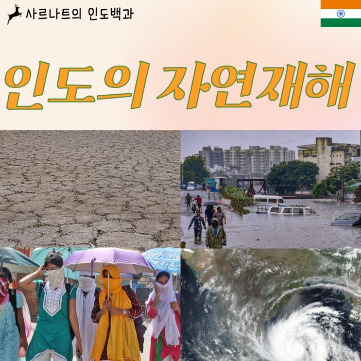  인도의 자연 재해 - 가뭄, 홍수, 폭염, 사이클론 등