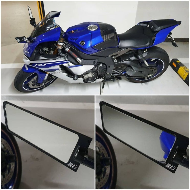  YZF-R1 2016 - 블랙홀 와이드 미러 장착